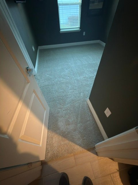 New carpet installed in Bartram Park Jacksonville townhouse room