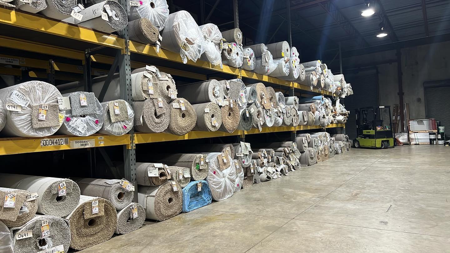Carpet inventory available for Jacksonville carpet installation projects